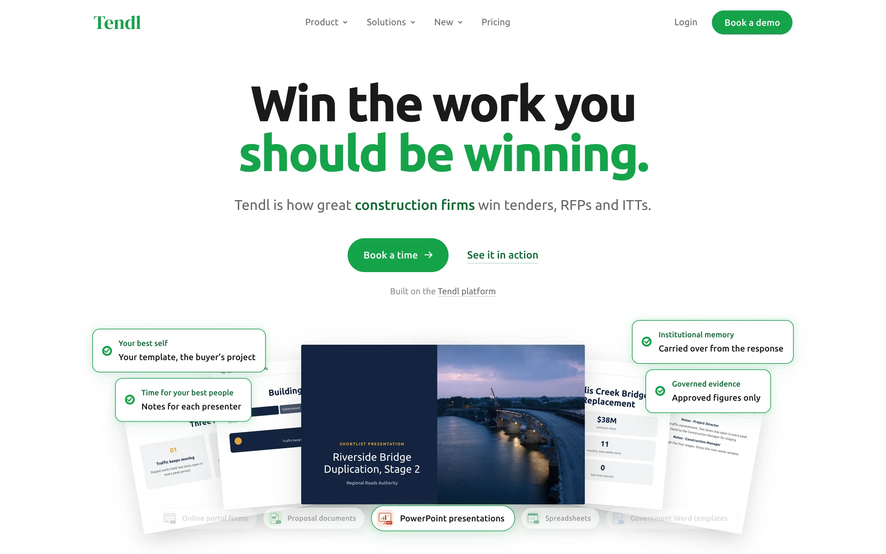 Tendl website: Tender software, Australia